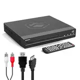 Region Free DVD Player HDMI für Fernseher | Mini DVD Player für TV | DVD-CD Spieler | DVD-Player für Fernseher mit HDMI | DVD Spieler | HDMI Kabel, RCA & Fernsteuerung Inklusive | OAKCASTLE DVD100