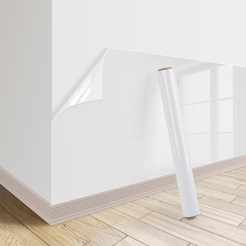 VEYLIN Transparente Klebefolie Möbel, Klar Elektrostatische Wandschutzfolie Kitchen Splashguard Effektiver Schutz für Wände, Esstische, Möbel, Küchen und Büros (30×200cm)