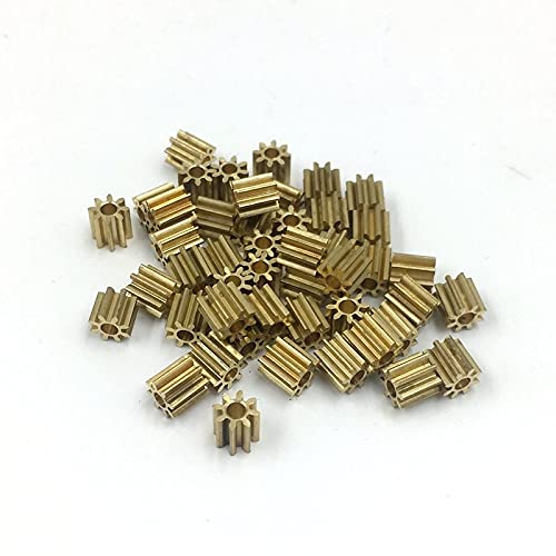 XinYuan Zahnrad 8T 12T 15T. Metallritzelzahnrad Messing M0,5 für 2,0 mm / 3,0 mm Wellengröße Motoren Gang (Color : 8T OD5mm ID2mm)