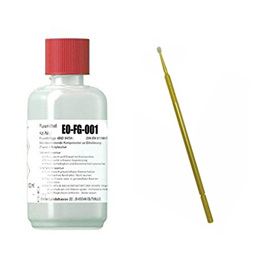 No-Clean Flussmittel-GEL EO-FG-001, 250 ml incl. Application-Stick, Hochleistungsflussmittel für die Elektronikfertigung, speziell für Reworkarbeiten, Handlöten, Tauchlötverfahren, Litzenverzinnung