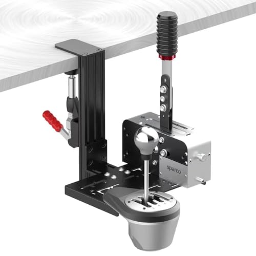 Universal Schreibtisch Halterung Für Racing Sim Shifter Handbremse Kompatibel mit Logitech G Driving Force Shifter, Kompatibel mit Thrustmaster TH8A Shifter und TSS Handbremse, USB Handbremse