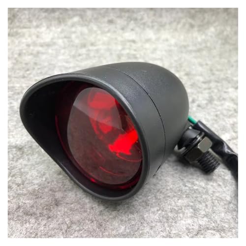 1PC Motorrad Hinten Schwanz Licht Anzeige Bremse Stop Lampe(Black)