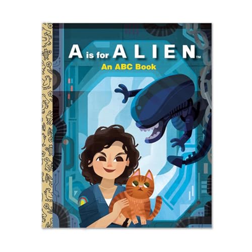 A Is For Alien Little Golden Book,A Is For Alien An A-BC Book,Kreatives Vorschul Buchstabenbuch Für Kinder,Pädagogisches Alphabet Geschichtenbuch,Alphabet-Brettbuch,Alphabet-Buch,Kleines Goldenes Buch