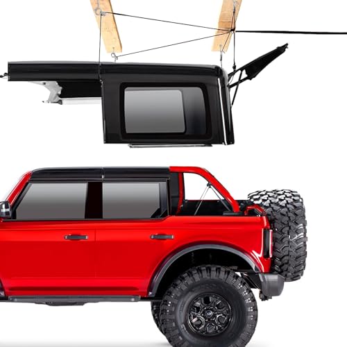 Hard Top Removal Lift for Jeep Wrangler JL JK Models and Ford Hardtop, Garage Storage Hoist, Safety Fall Prevention System, Easy Operated by One Person. Supports 10 Ft Ceiling, Bonus 6 T Knobs.