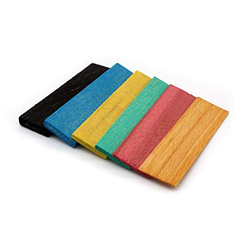 SILISTO Holz Verglasungsklötze SPARSET - Abstandhalter - 80 x 24 x 1-6mm - 600 Stück
