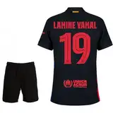 IHIMI Lamine Yamal Barcelona #19 Kinder für Trikot Fußballtrikot, Schwarz 2024 Neue Saison, Kinder Trikot, Sporttrikot, Fußball-Trainingstrikots, Kinder Kommen Sie mit Shorts Fußball (152-Yamal)