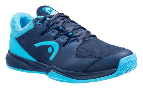 HEAD Herren Men's Grid Squash Shoe, Dark Blue Aqua 13 UK Sneaker, Dunkelblau, Hellblau, 48.5 EU