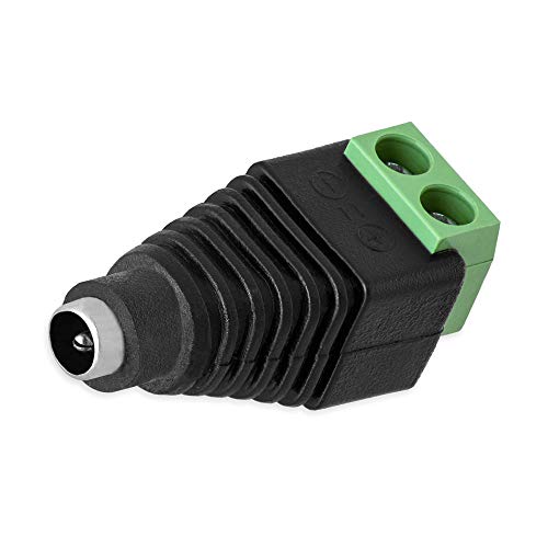 1x DC Buchse Hohlbuchse Adapter 2,5 mm x 5,5 mm > Terminal Block 2 Pin Schraubklemmen