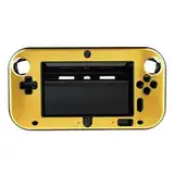 OSTENT Anti-Schock-Hard-Aluminium-Metall-Box Cover Case Shell kompatibel für Nintendo Wii U Gamepad Farbe Gold