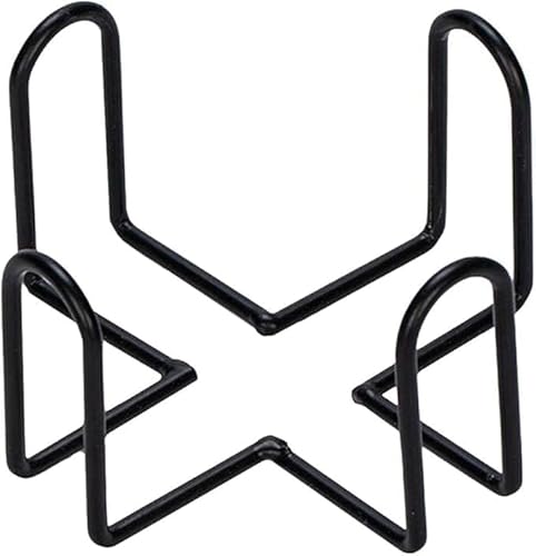 Ymhapp Schwarzer Eisen-Untersetzer-Halter, Metall-Aufbewahrungsregal, Untersetzer, Regal für runde und quadratische Untersetzer, Untersetzer, Bar-Werkzeuge (11,2 x 11,2 x 6,3 cm)
