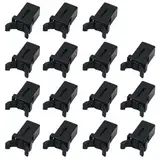 AORVYUI 15x Touch Top Mülleimer Deckel Kunststoff Reparatur Ersatz Kompatibel mit 3 bis 50 Liter Touch Deckel Mülleimer Auto Sonnenbrille Set Schwarz