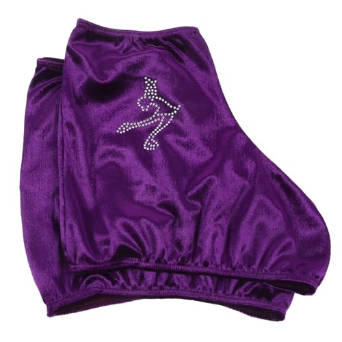 VANZACK 1 Paar Schlittschuhabdeckungen Skate-zubehör Rollschuh-stiefelüberzüge Tragbare Schutzvorrichtungen Für Eislaufschuhe Rollschuhabdeckungen Stiefelschutz Polyester Violett