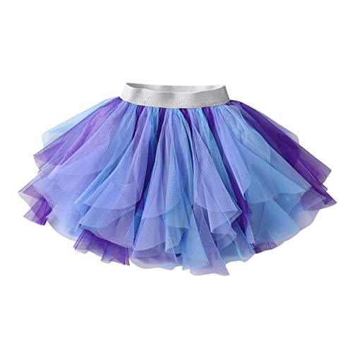 DXTON Mädchen Röcke Tanz Rock Tulle Tutu Prinzessin Baby Kinder Rock Paillette Ballett Skirt SK219 3-4 Jahre