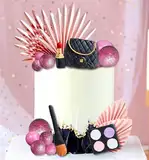 JeVenis Makeup Tortendeko Kuchen Dekoration Kugel Palmblätter Kuchendekoration Tortendeko Blumen