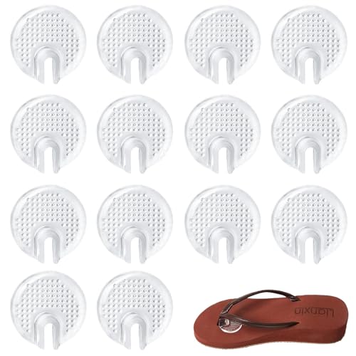 SSKHE 7-Paare Zehenschutz Flip Flop,Zehenschutz Transparent,Zehenschutz Silikon,Flip Flops Gel Zehenschutz,Zehen Protektor aus Silikon Klare Sandale,Flip Flops Gel Zehen Protektion für Damen Herren