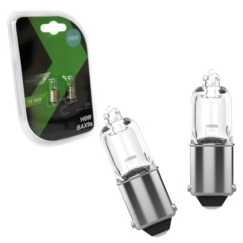 LIGHTWORLD24 2 x H6W BAX9s Standlicht-Lampe Autolampe 12V 6W Birnen Auto Standlicht Scheinwerferlampe Signallampe E-Prüfzeichen