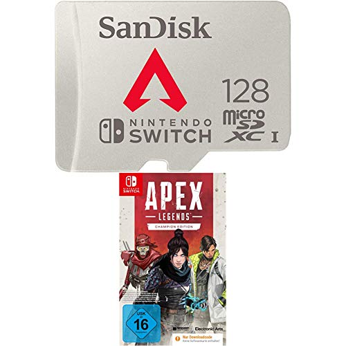 SanDisk 128GB Apex Legends microSDXC-Karte + APEX Legends Champion Edition (Code in der Box) für Nintendo Switch