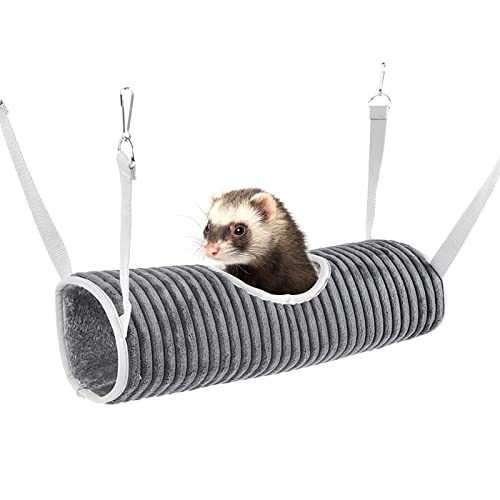 Kleintier Hängematte Hamster Hängetunnel Frettchen Hängematte Meerschweinchen Tunnel Kuscheltunnel Ratten Haustier Tunnel röhren Spielzeug Hamster-Verstecktunnel für Käfig Chinchilla Kleines Haustier