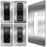 Baron Design | Edelstahl Blende ohne Bohren | Zubehör für Eufy Videotürklingel/Video Doorbell | E340, 2K HD, S330, Slim | Halterung, Schild, Befestigung, Platte für Klingel