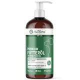 AniForte Barf Futteröl für Hunde 1L – Natürliches, kaltgepresstes Premium Barf Öl, ideale Mischung reich an Omega 3 & Omega 6, Barföl als artgerechter & ausgewogener Barf Zusatz