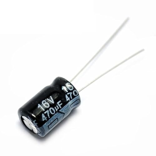 50PCS 16V 470UF 470UF 16V Aluminum Electrolytic Capacitor size 8 * 12mm 16 V / 470 UF Electrolytic Capacitor Capacitors