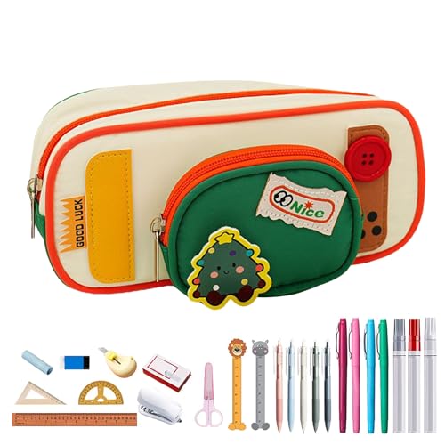 Bleistiftbeutel - Bleistiftbeutel | Stiftbeutel Stationery Organizer | Ästhetischer | Pencil Bag Cartoon Organizer Stiftbeutel | Nettes Schreibwarenhändler mit großer Kapazität Contain