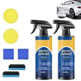 LexTex Quick Effect Coating Agent, Multifunktionales Car Quick Acting Coating Agent Spray, 3 in 1 Hochschutz-Auto-Beschichtungsspray, Improves Clarity and Visibility, Long-Lasting Protection(2PCS)