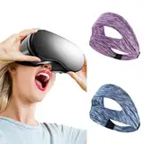 2 Stück VR Augenmasken-Abdeckung, VR Schweißschutz, Schweißband für das Gesicht des VR-Headsets, verstellbares Swat Band für PSVR2/PICO4 Headset