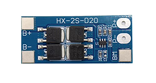 2S 10A HX-2S-D20 7,4V (8,4V) BMS Li-Ion LiPo Schutzplatine Board für NI-Co-Mn-Lithiumzelle, Li-Co-Zelle, Li-Mn-Zelle, LiPo-Zelle