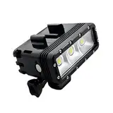 Suptig Unterwater Licht Tauchlampe Unterwasserlampe Dimmbare wasserdichte LED-Videoleuchte 147 Fuss(45m) Kompatibel für Gopro hero 7 hero 6 hero 5 hero 4 AKASO/Carpak/ Dragon Action-Kamera