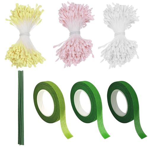 Snyvpra 1260 Stück Pfeifenreiniger Blumen Set zum Basteln - DIY-Komplettset für Handarbeit, Hochzeitsdekoration & Blütenkunst, Premium Pfeifenreiniger für kreative Projekte