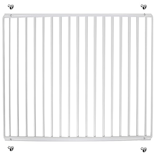 SPARES2GO Universelles Regal für Kühlschrank und Gefrierschrank, verstellbar, weiß, kunststoffbeschichtet, ausziehbare Arme (groß, 425 mm – 670 mm x 320 mm)