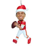 FOCO - Kansas City Chiefs 10,2 cm Elfenspieler Harz Weihnachtsbaum Ornament – Patrick Mahomes