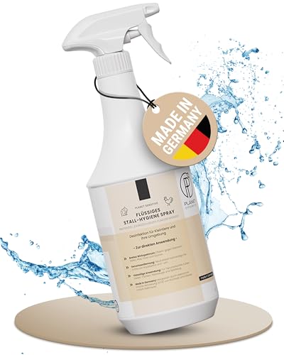 PI® 1l Stall-Hygiene Spray – Desinfektionsmittel für Kleintierkäfige & Ställe | Gegen Bakterien, Viren, Pilze & Sporen | Planet Sensitive Geruchsneutralisierung & Hygiene für Tierunterkünfte