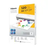 Fellowes 120pk A4 Laminierfolien, glänzende Oberfläche, 120 Hüllen - ideal für Notizen und Fotos - Amazon Exclusive