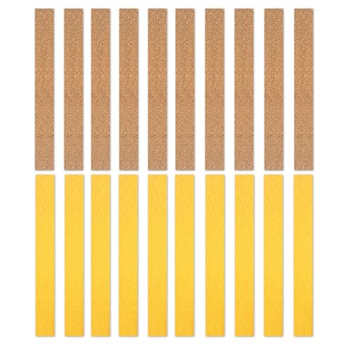 20 Stücke Kork -Etikett, Wasserdichtes Etikett, Kreatives Diy -Etikett, Diy -Kunsthandwerksmaterialien, Multifunktionale Holzstreifen