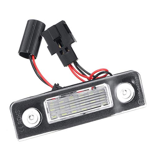 Kennzeichenbeleuchtung,Kennzeichenleuchte 1 Paar Autonummer Kennzeichen Licht für Skoda Octavia 2 Facelift 2009-2012 Facelifted 2003-2012 Roomerster 5J 2006-2010