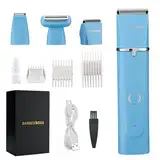 BarberBoss All-in-One Bartschneider Männer, Haarschneider Männer, Herrenpflege-Sets, Haartrimmer Männer, Haarschneider für Männer Haarschnitt, Gesichtspflege, Haare schneiden, 4 Führungskämme QR-6053