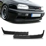 DM Autoteile Golf 3 III Breite Frontspoilerlippe Spoiler Lippe Set GTI + VR6 Design 91-97