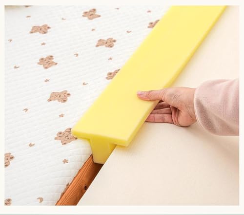 200 cm langer T-förmiger Bettlückenfüller, hochdichter Schaumstoff, auf jede Größe zuschneidbar, Matratzenverlängerung, Doppelbettverbinder für Einzel-/Doppel-/Queen-Size-Betten (5 cm Abstand)