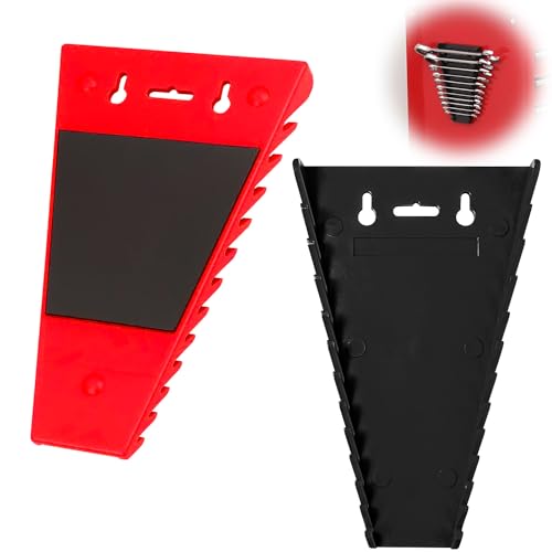 2 Stück Werkzeughalter, Maulschlüssel Halter Magnetischer SchraubenschlüSsel-Organizer Schraubenschlü Sselhalter, Halter für Werkstatt Zubehör Maul-/RingschlüSsel für Werkzeugkasten