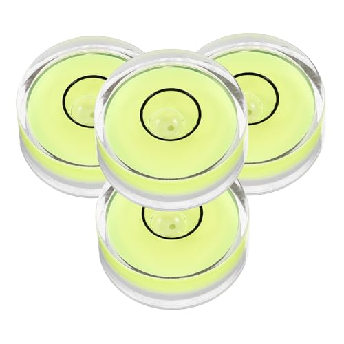 ifundom 4 Stück Vinyl-Plattenspieler Haltung vibroei gewichten platttenspieler Schalldämpfung Abspielgerät Vinyl-Player Nivellierung Gewichtsstabilisator Plattenspieler-Wasserwaage Green
