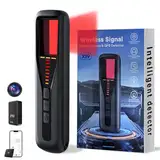 Kamera Detektor, Wanzen Detektor RF Wireless GPS Tracker Finder Detektor Abhörwanzen Aufspüren Versteckte Kamera 5 Stufen Empfindlichkeit für Hotel Heim Büro Reisen Hidden Camera Detector