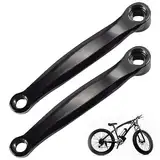 2pcs Full Solid Fahrrad Kurbel, Mountainbike Linke Kurbel, Arm Diamant Loch Runde einzelne Kurbel,Fahrrad Ersatzteile,Fahrradkurbeln