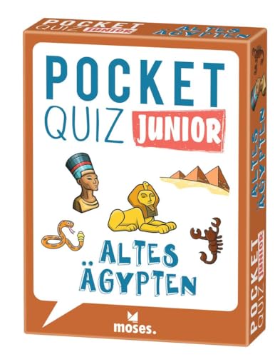 moses. Pocket Quiz Junior Altes Ägypten, Das Kinderquiz mit 100 Fragen und Fakten rund um Pyramiden, Sagen und Sehenswürdigkeiten, Kompaktes Rate-Quiz für Kinder ab 8 Jahren