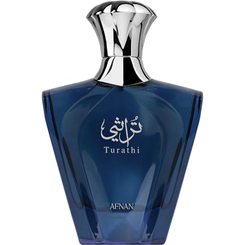 Afnan Turathi Homme Blue Eau de Parfum für Männer, 90 ml