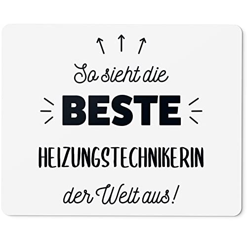 JUNIWORDS Mauspad Mousepad, So Sieht die Beste Heizungstechnikerin der Welt aus! (5855984)