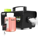 Fuzzix F500S Nebelmaschine mit Flüssigkeit und Fernbedienung, 500 Watt Rauchmaschine, Nebelmaschine Halloween, Fog Machine, Fogger, Smoke Machine für Hochzeiten, Partys, Bars