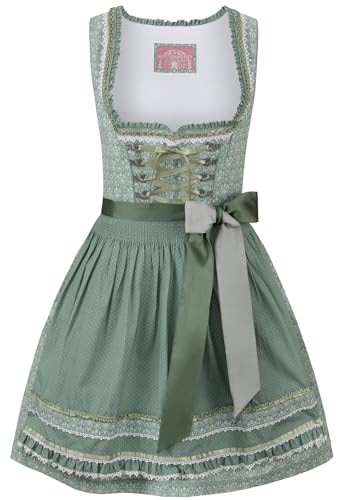 Stockerpoint Damen Dirndl Kim Kleid für besondere Anlässe, Salbei, 38