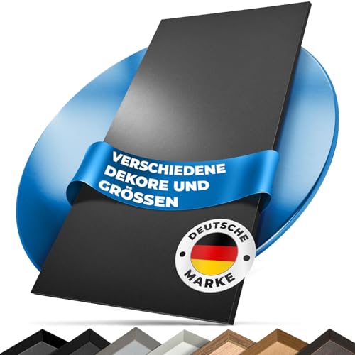 Tischplatte 160x60 | Arbeitsplatte, Küchenarbeitsplatte, Schreibtischplatte aus Holz | Hochwertige Holzplatte für Büro oder als Esstischplatte, Küchenplatte | Holzplatten (Schwarz)